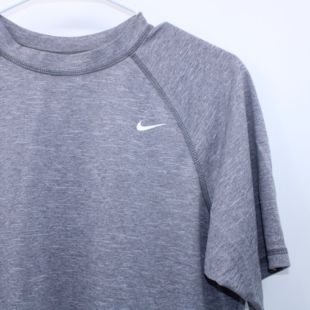 Nike Dri-Fit T-shirt Men's Medium Gray Short Sleeve Activewear UPF40+ - Picture 2 of 10